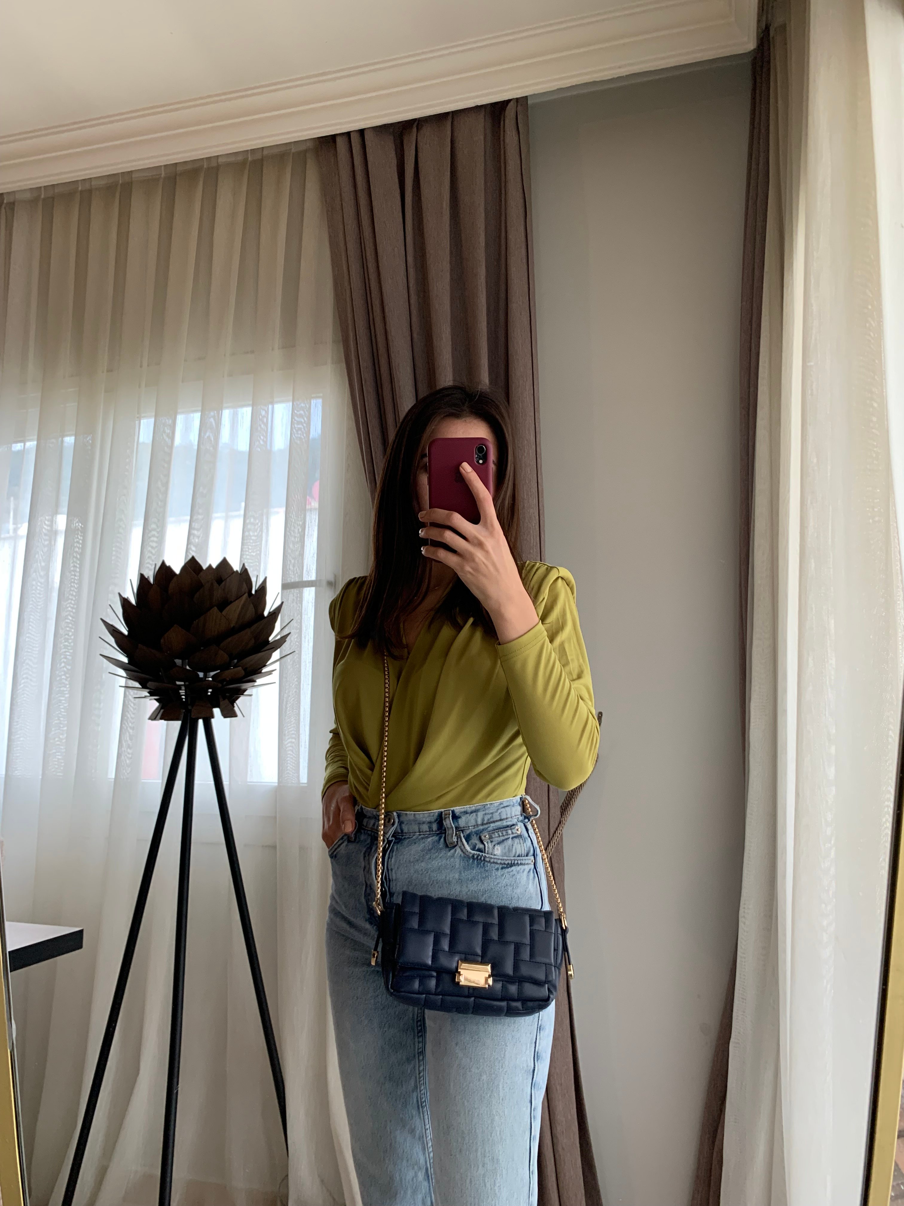 Luna/ Gold Zincir Askılı Kadın Çanta