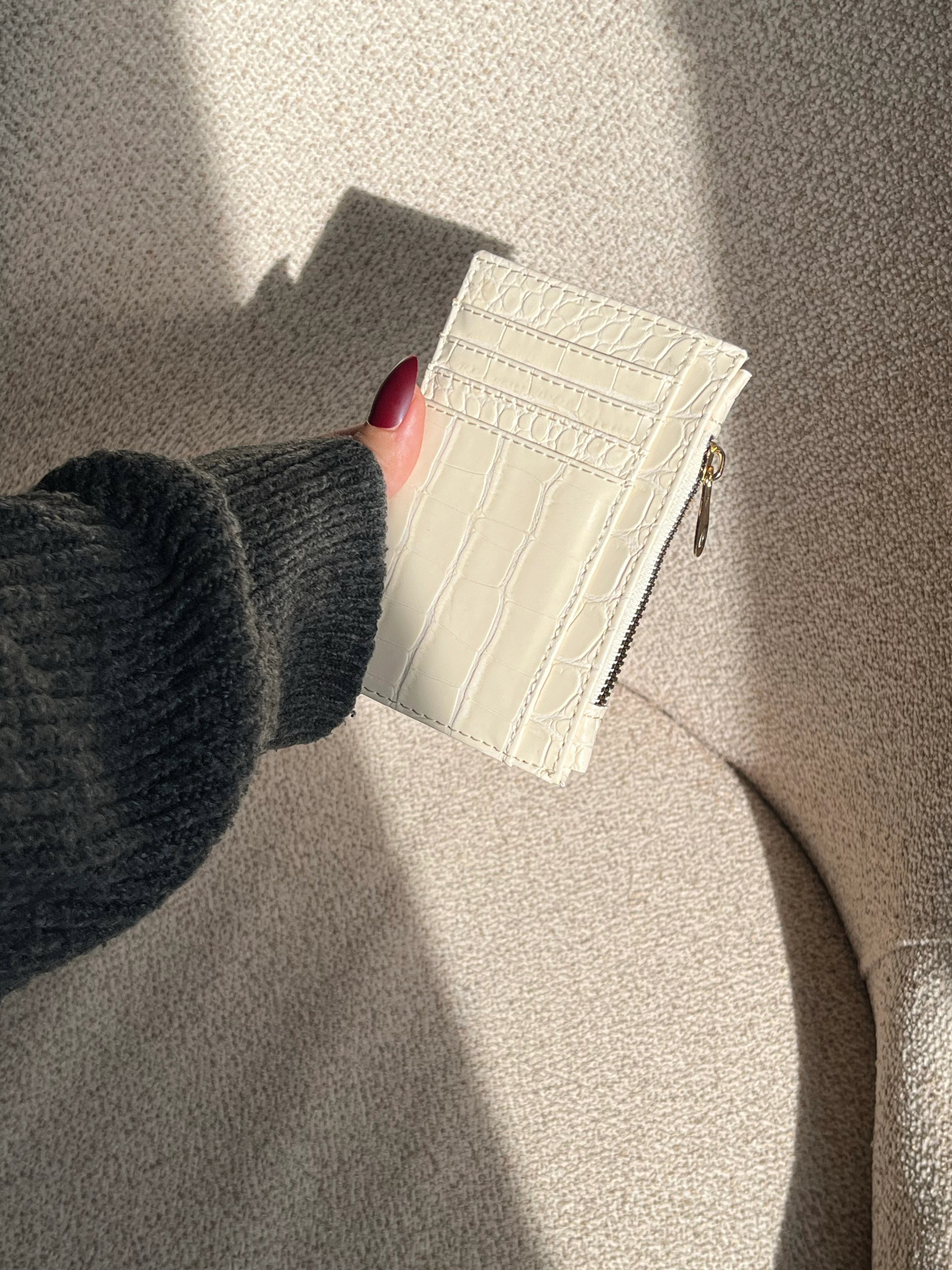 Tips / Kartlıklı Cüzdan - krem