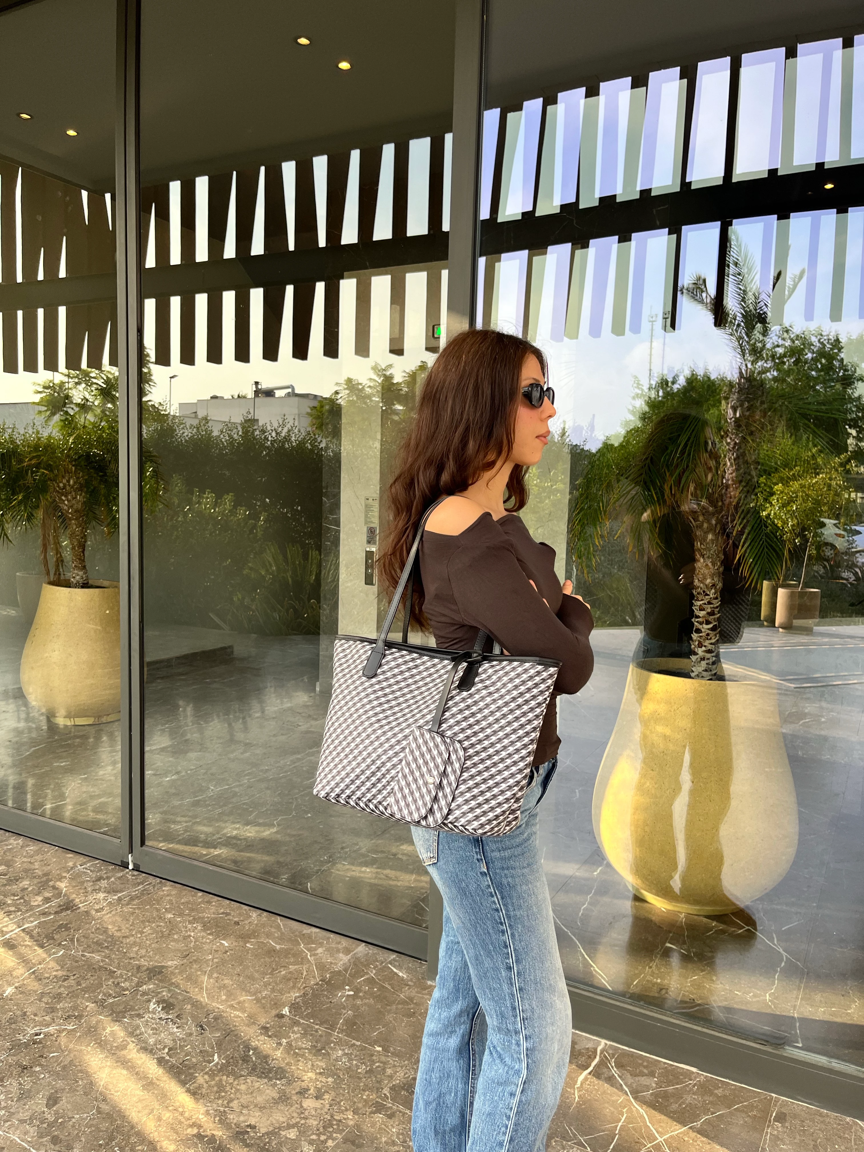 Ribon/ Cüzdan Detaylı Kadın Omuz Çantası