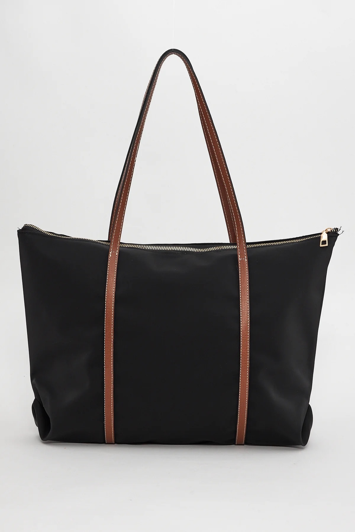 Mona|Şeritli Shopper Kadın Omuz Çantası