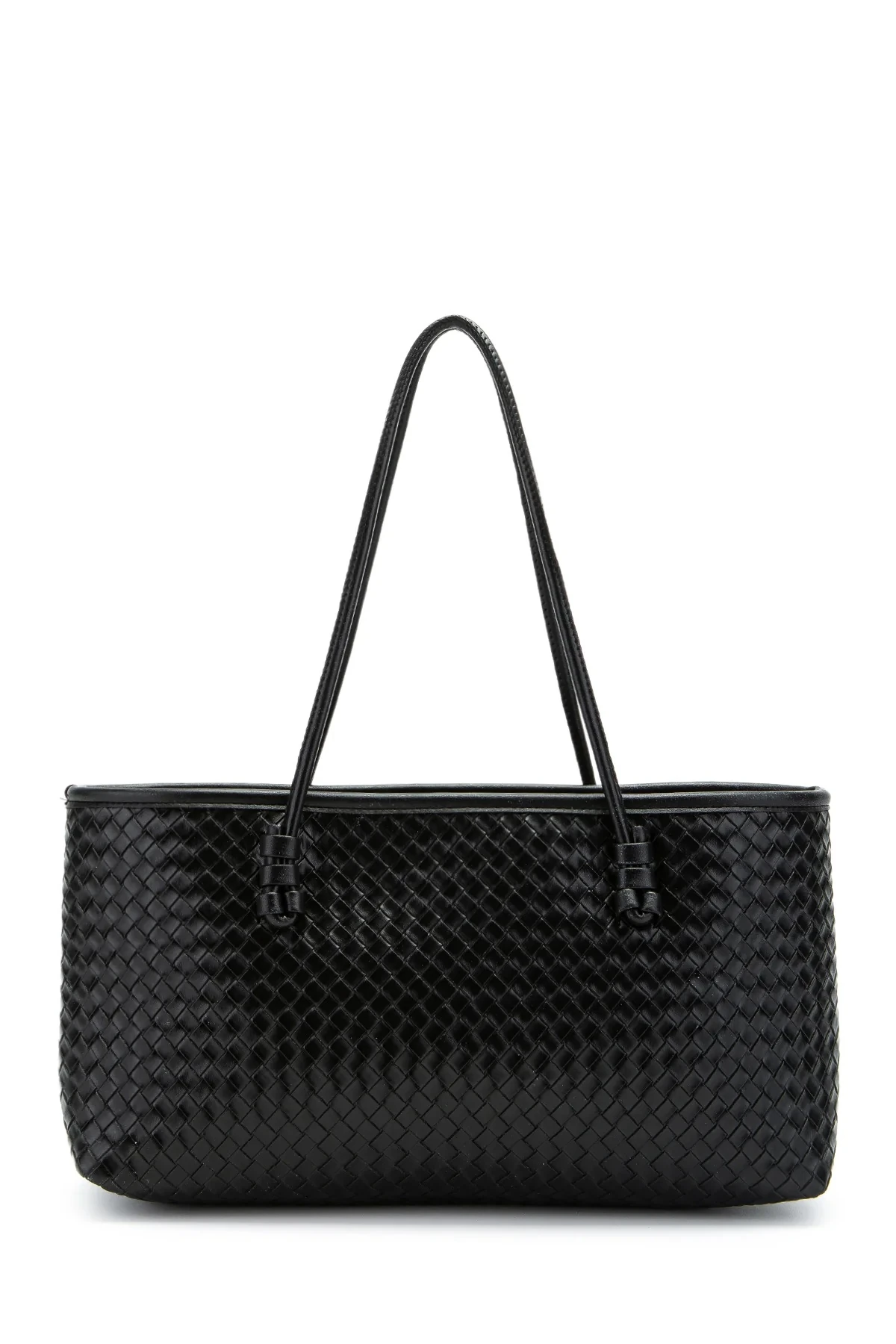 Lukas | Örgü Detaylı Kadın Kol Çantası - siyah