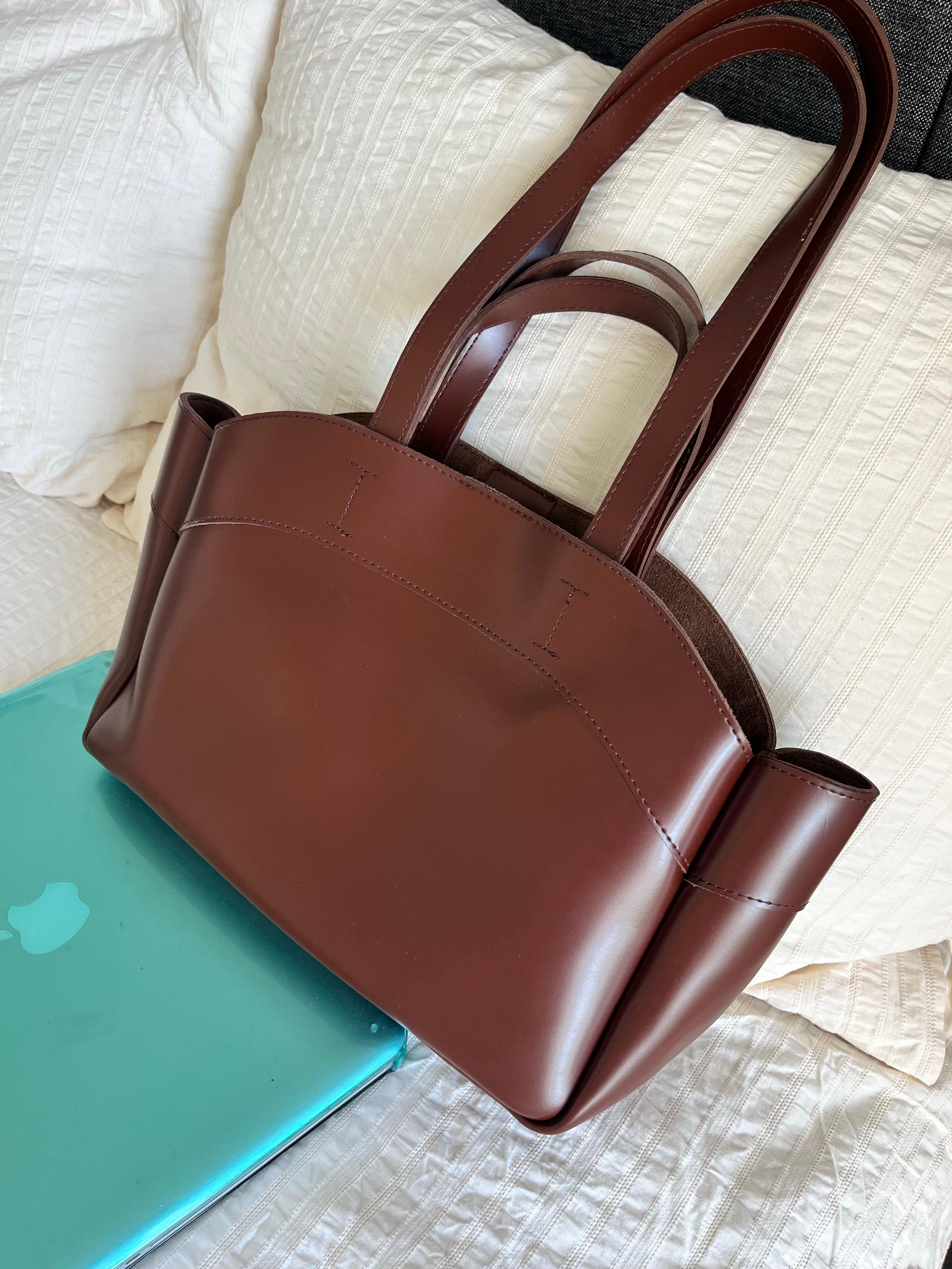 Devi / Çift Saplı Tote Kadın Çanta - taba