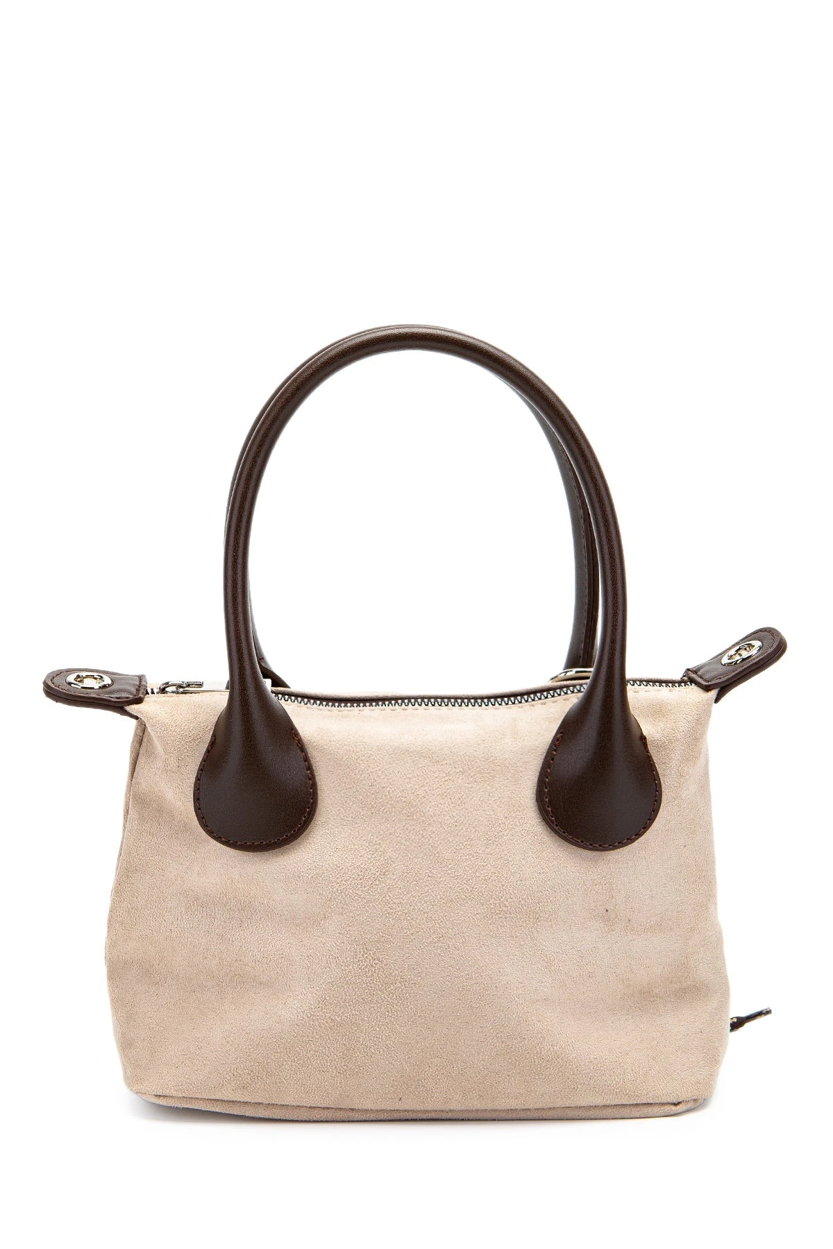 Basta| Charm Detaylı Süet Kadın El ve Omuz Çantası