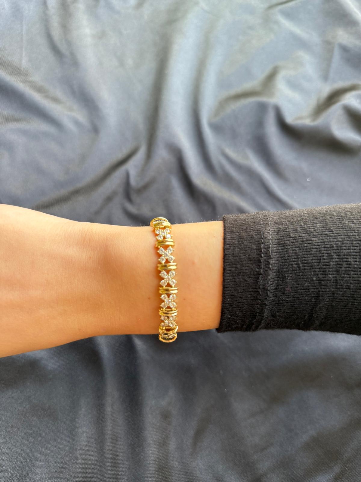 Aralıklı Işıltı Bileklik