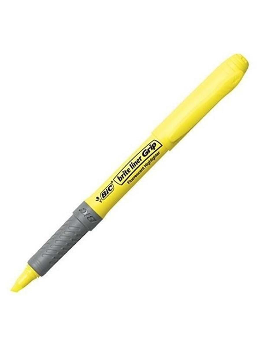 Bic Brıte Grıp Fosforlu Kalem Kesik Uç Sarı 811935