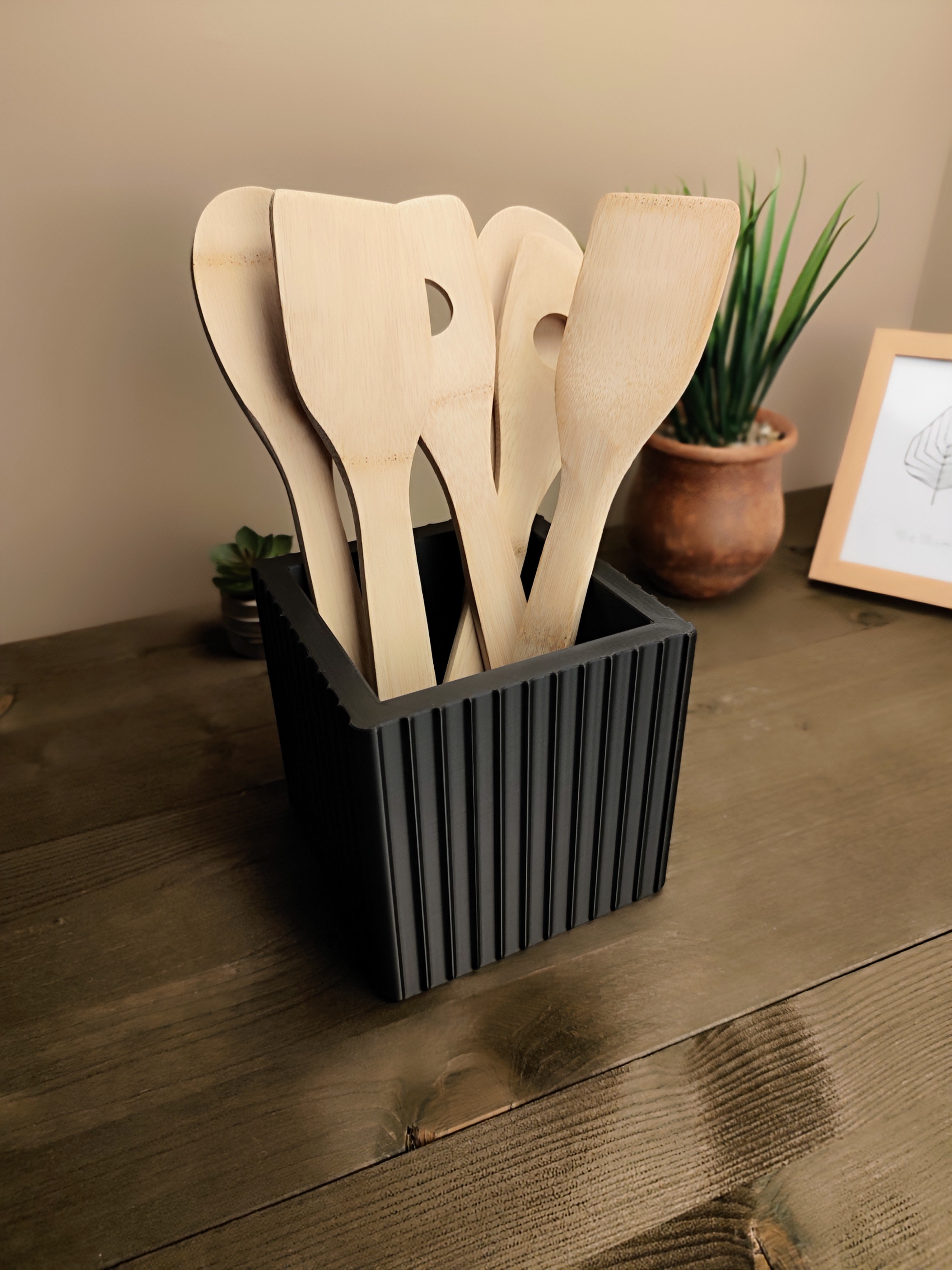 Design Kitchen Utensil Holder "Just a Square"