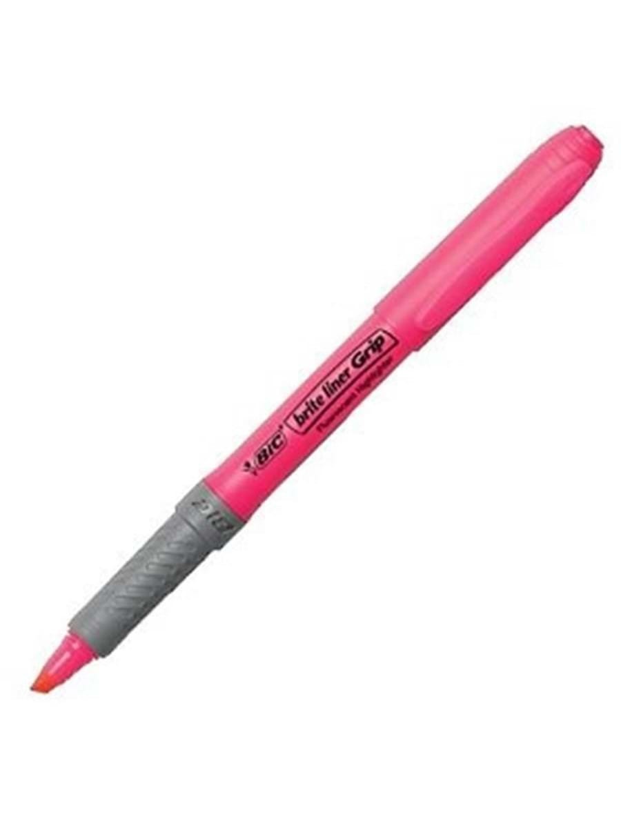 Bic Brıte Grıp Fosforlu Kalem Kesik Uç Pembe 811934