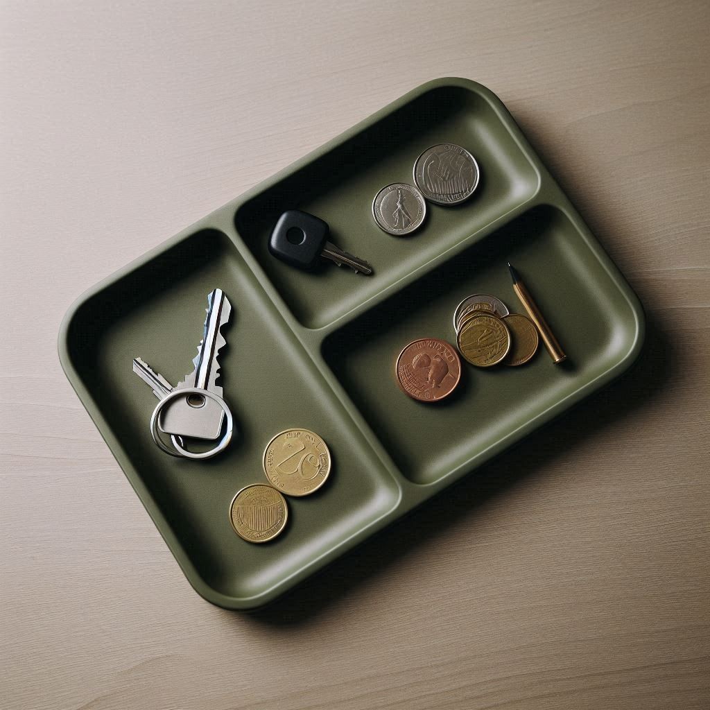 Modern Key & Coin Tray "Army Boy II"