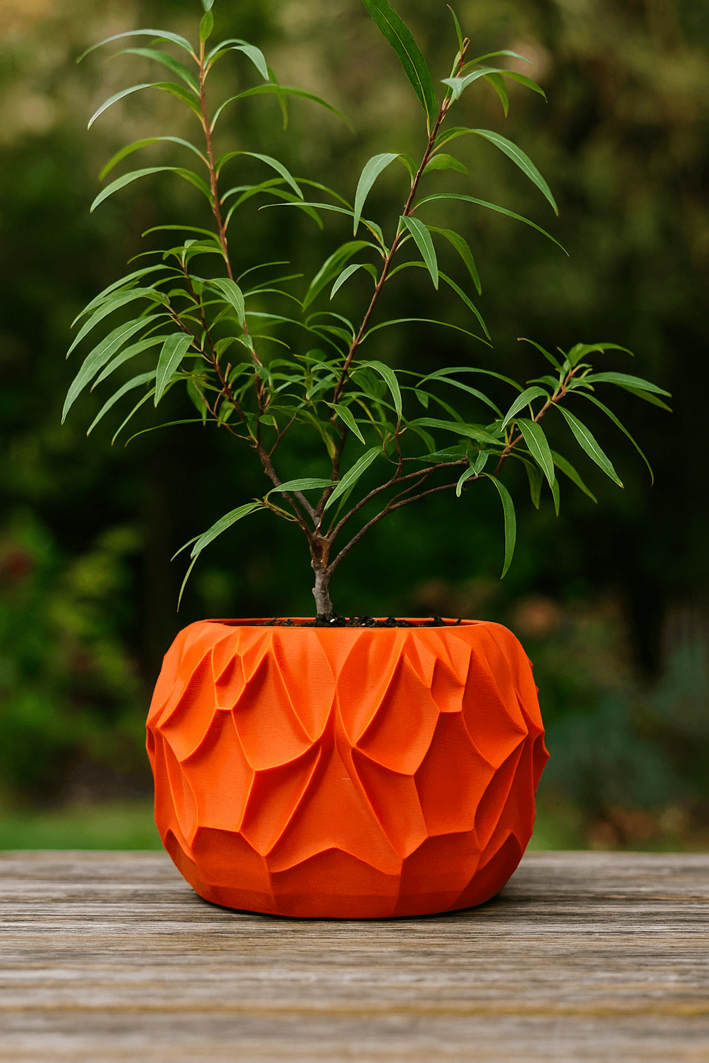 🍂 Origami Desenli Modern Saksı 