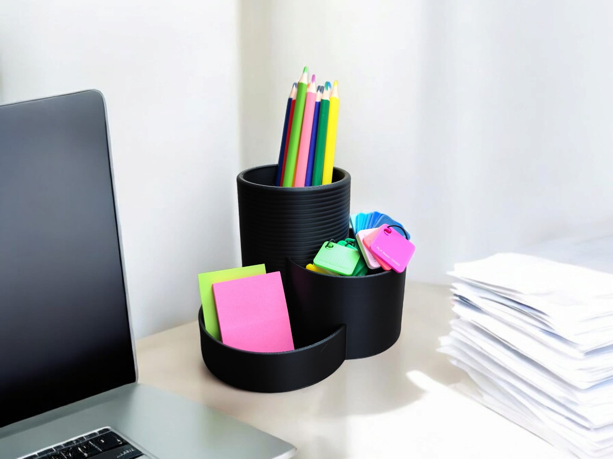 Modern Office Organizer "Three Cups"