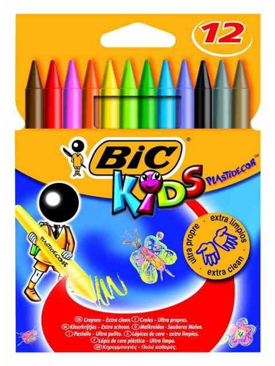 Bic Plastidecor Pastel Boya 12 Li