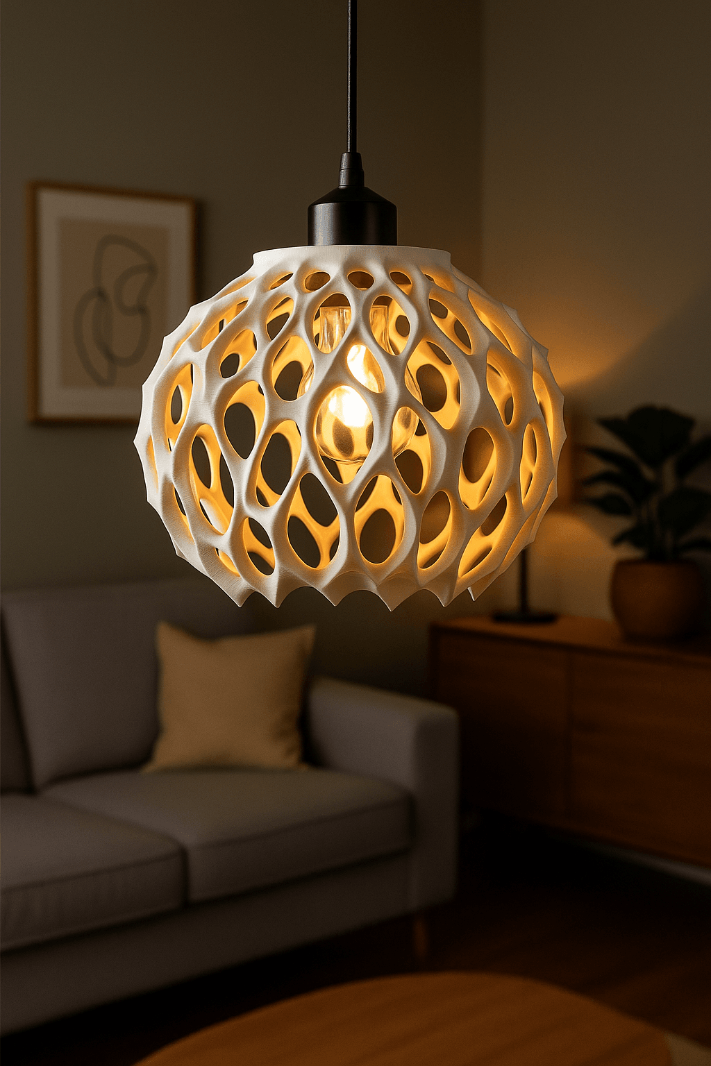 💡 Invader Desenli Sarkıt Lamba