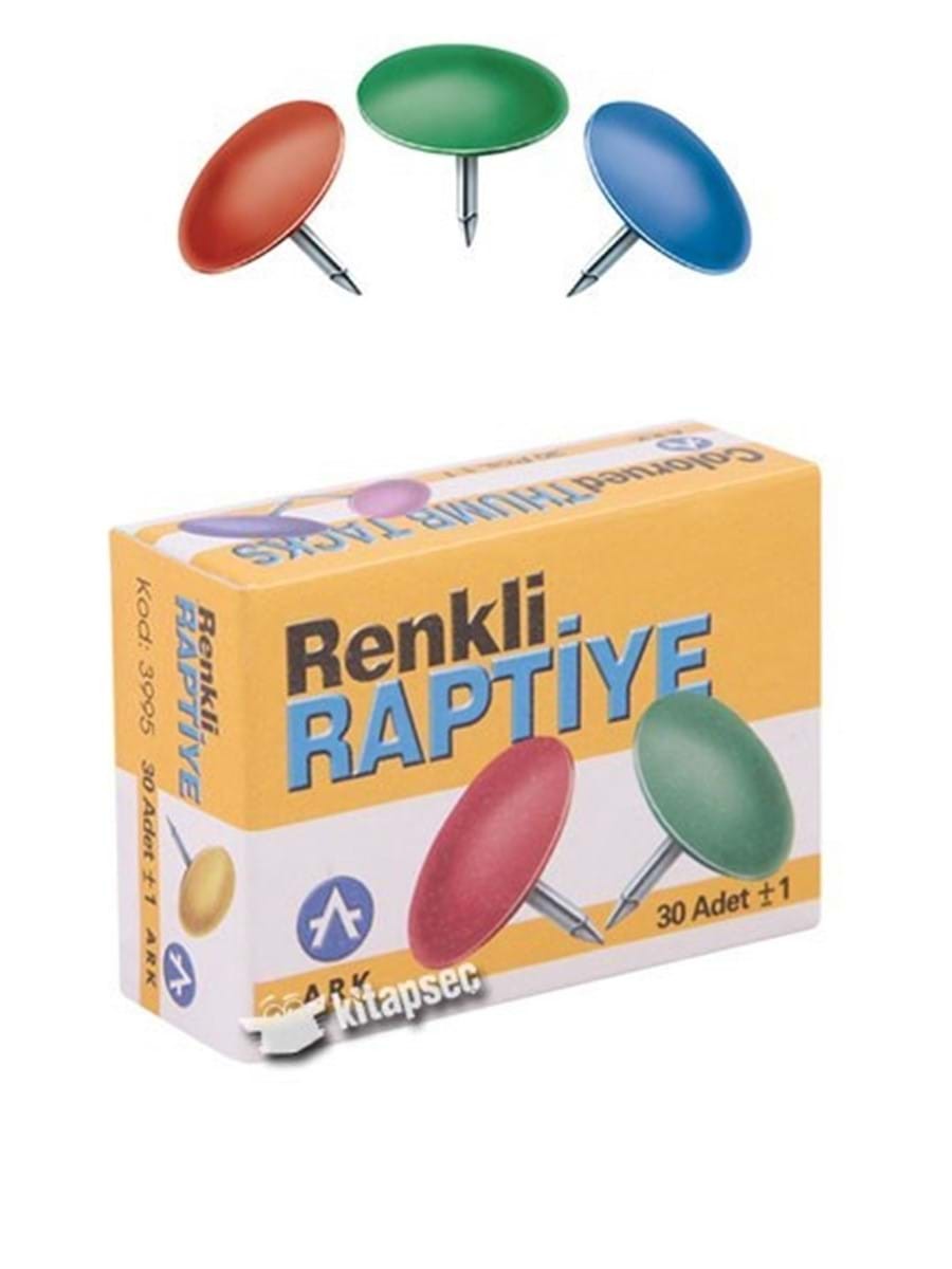 Ark Karışık Renkli Raptiye 3995