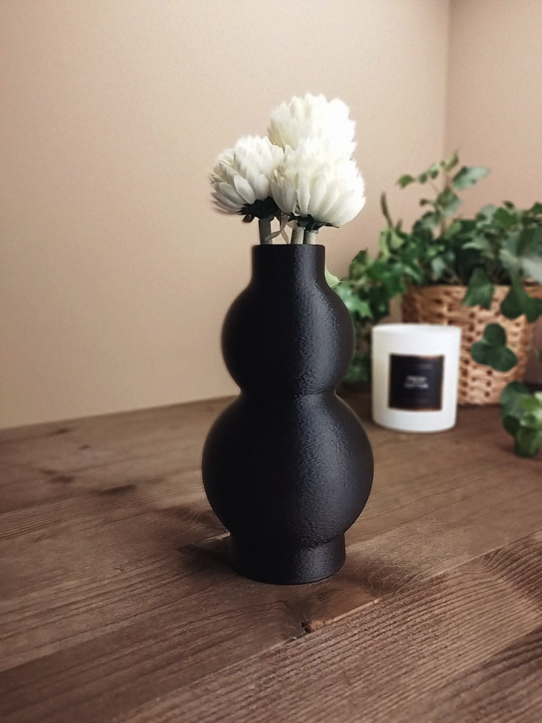 Modern designed vase with two curves