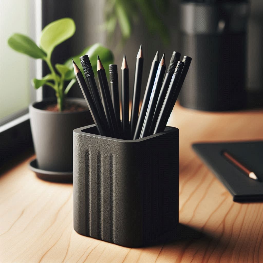 Modern Square Design Pencil Holder