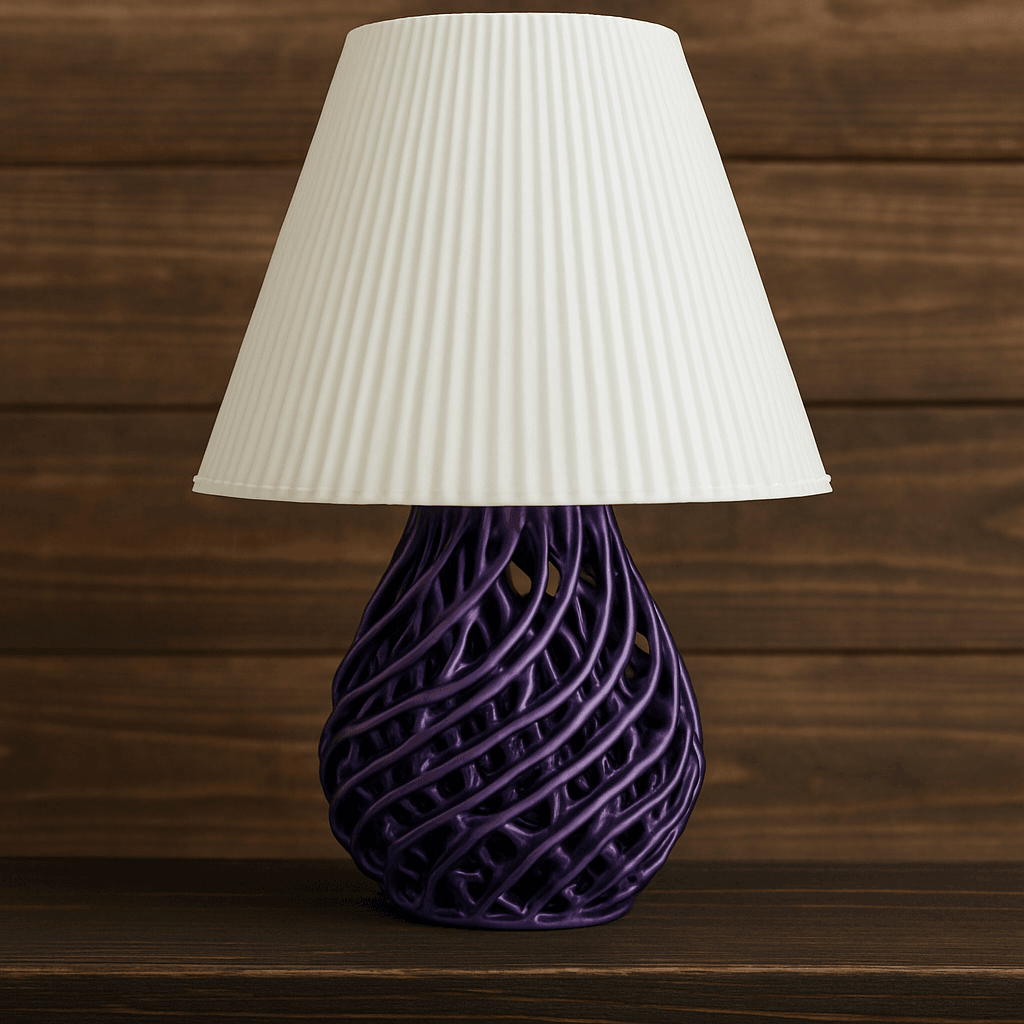 🟣 Modern Tasarımlı Dekoratif Abajur