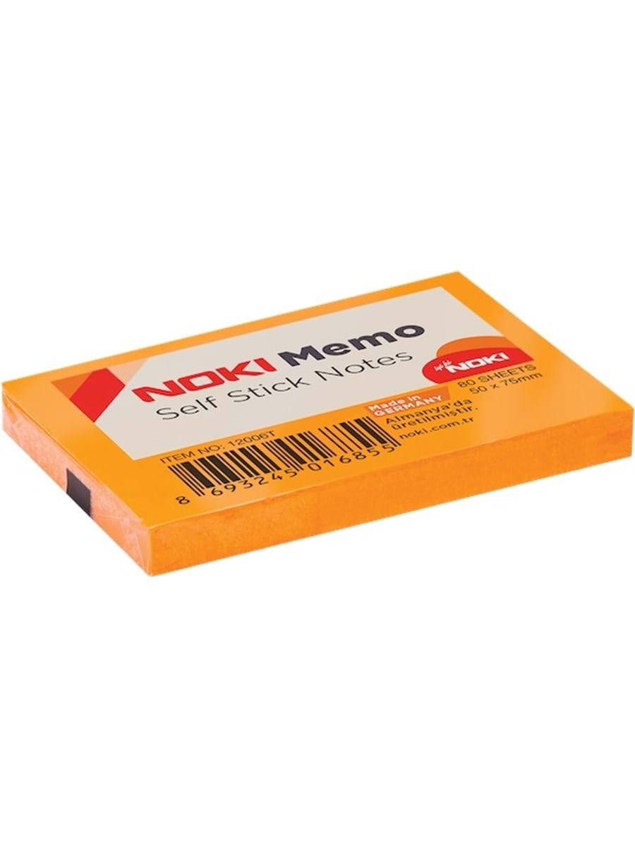 Noki Memo 50x75 Yapışkanlı Not Kağıdı Neon Renkler 12006