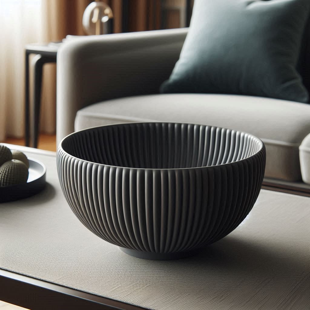 Round Ribbed Design Bowl