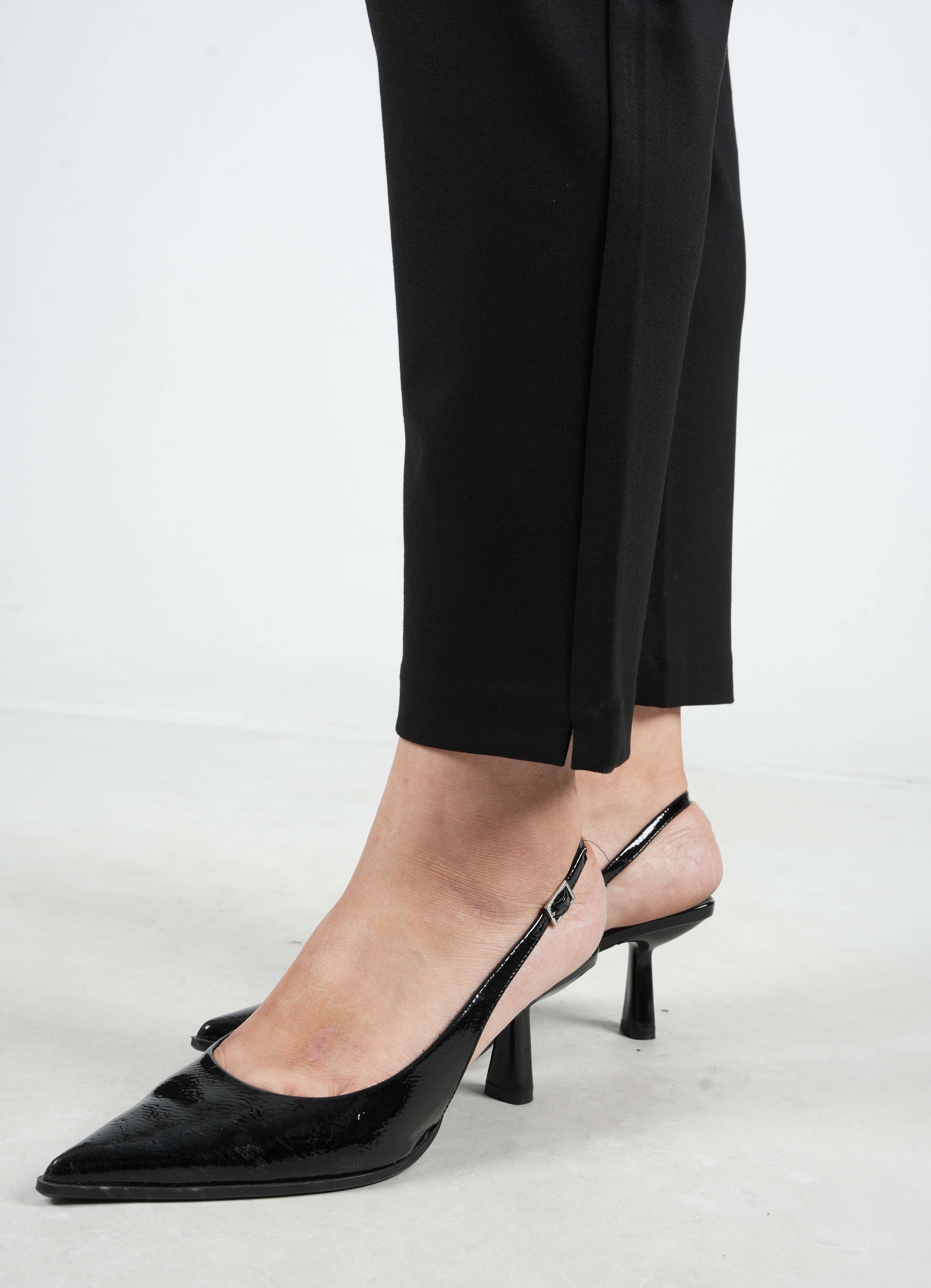 Aden - Boru Paça Örme Kumaş Pantolon 9313