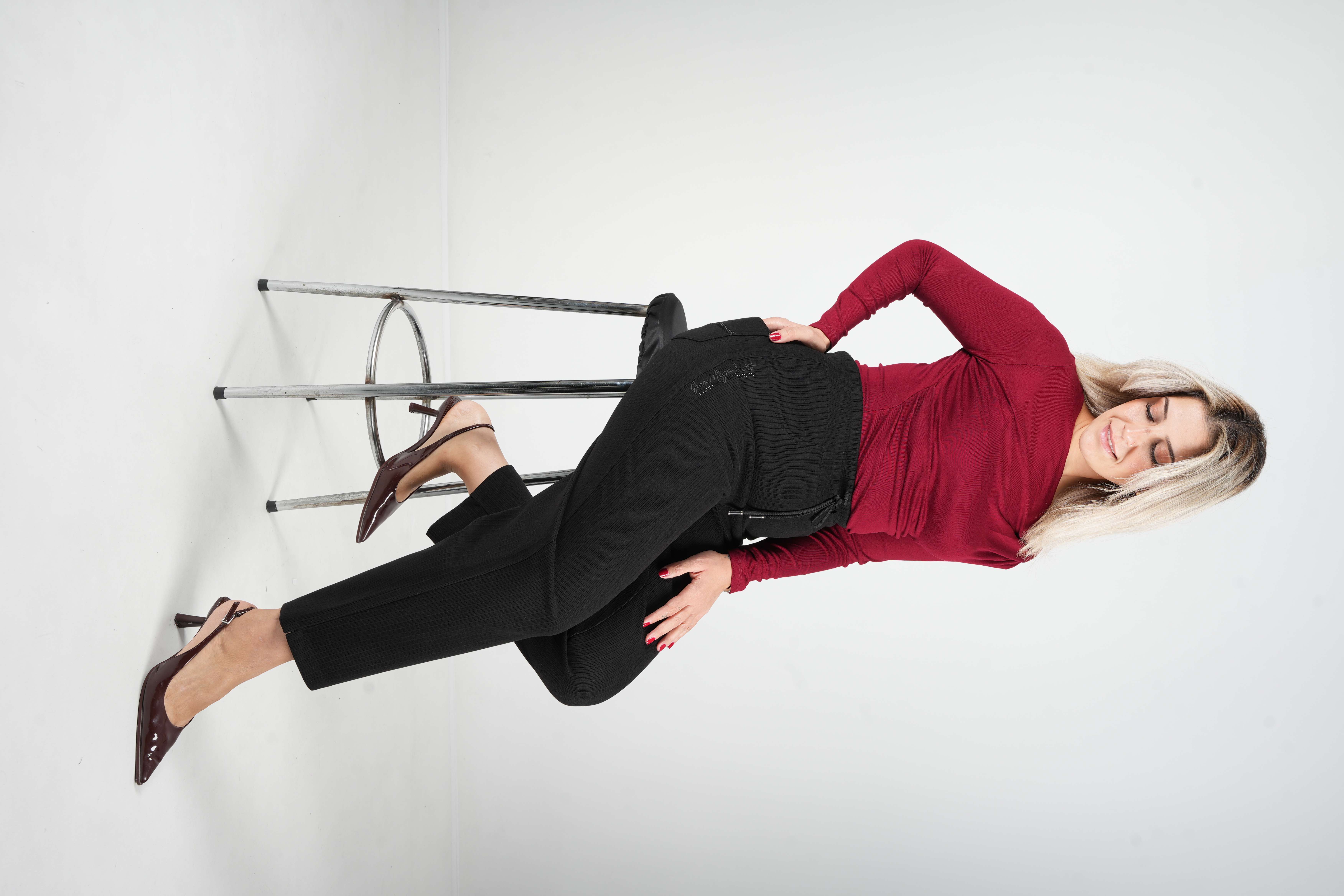 Como - Boru Paça Kadife Pantolon 9366