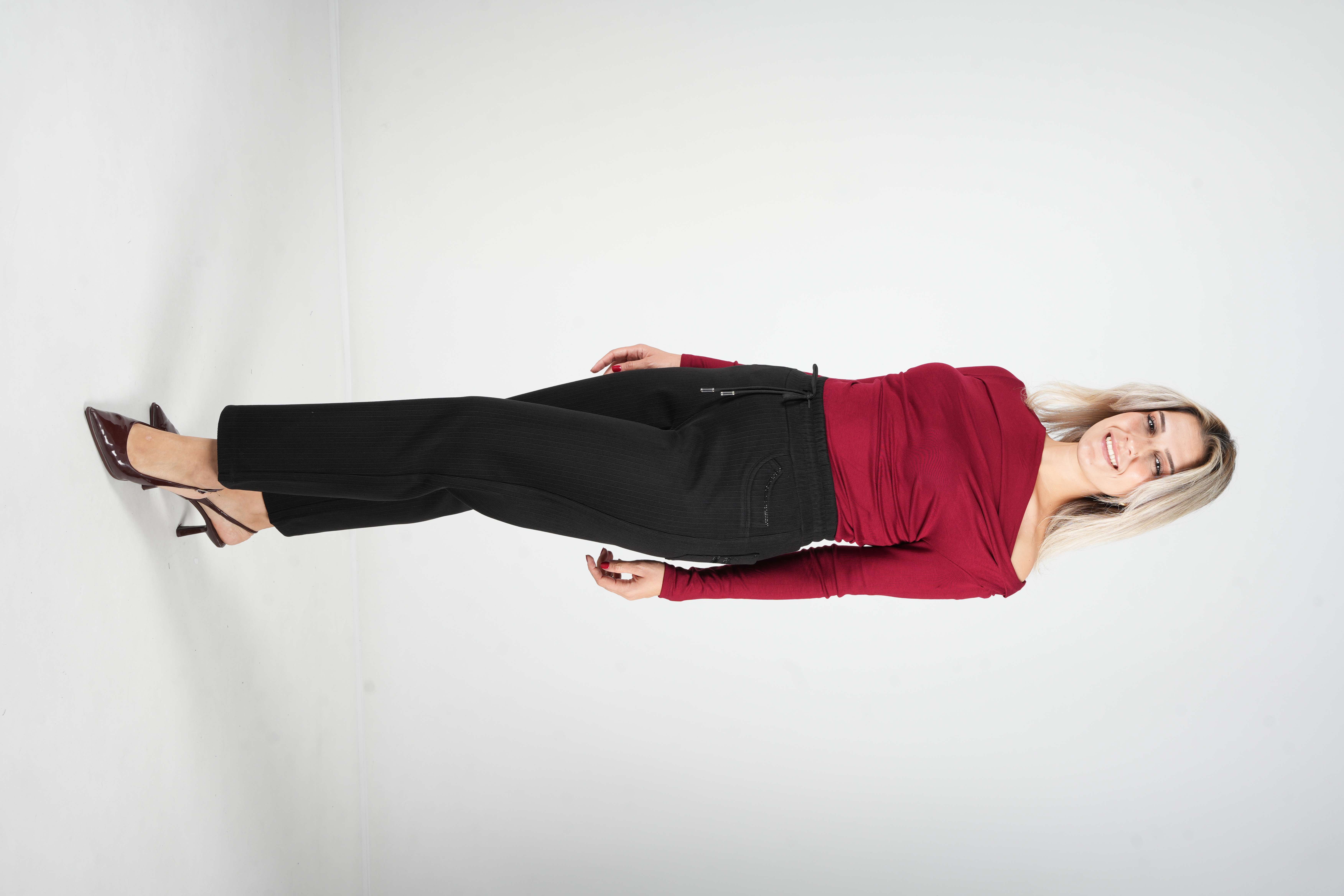 Como - Boru Paça Kadife Pantolon 9366