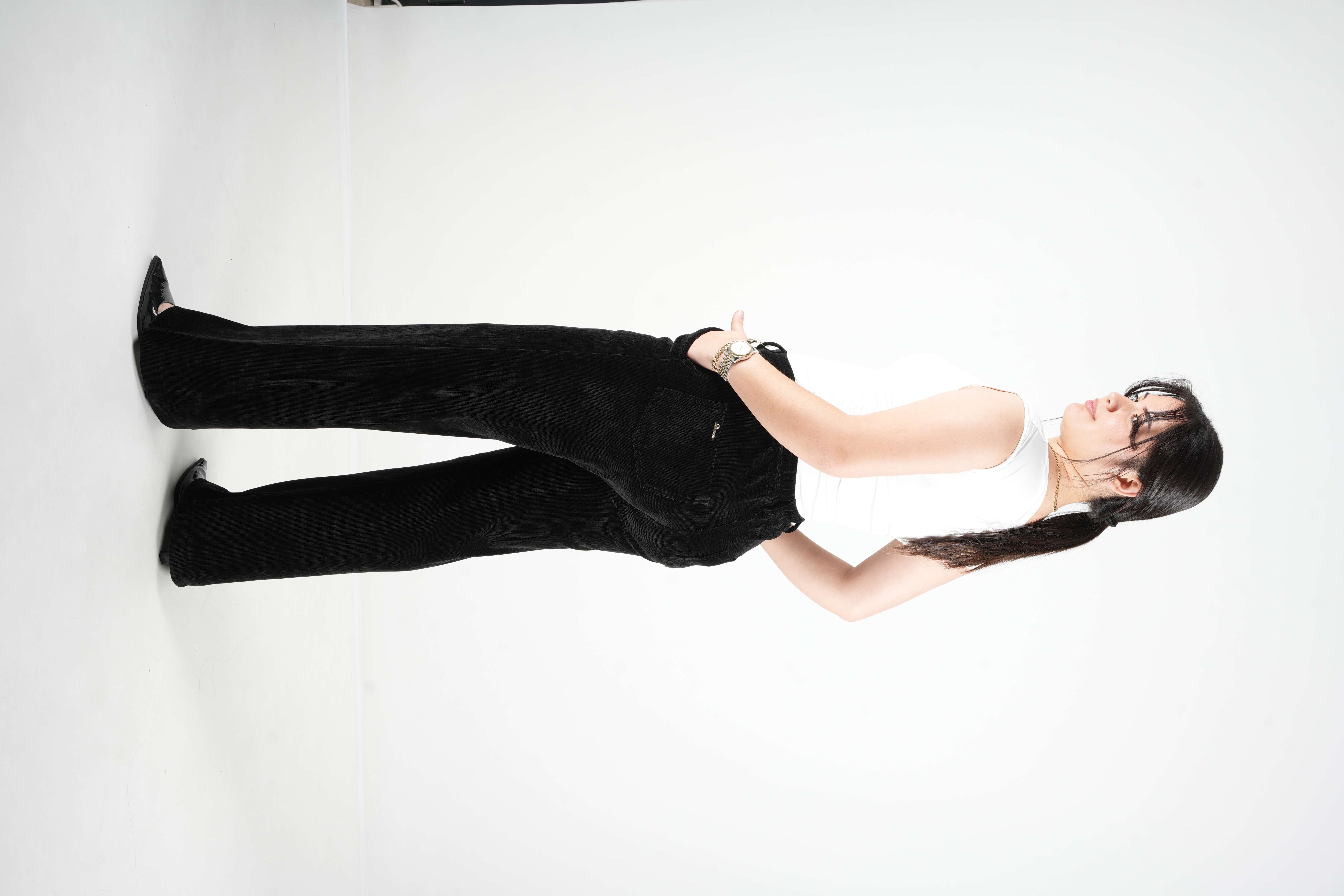 Velvet - İthal Kadife Bol Paça Pantolon 9371