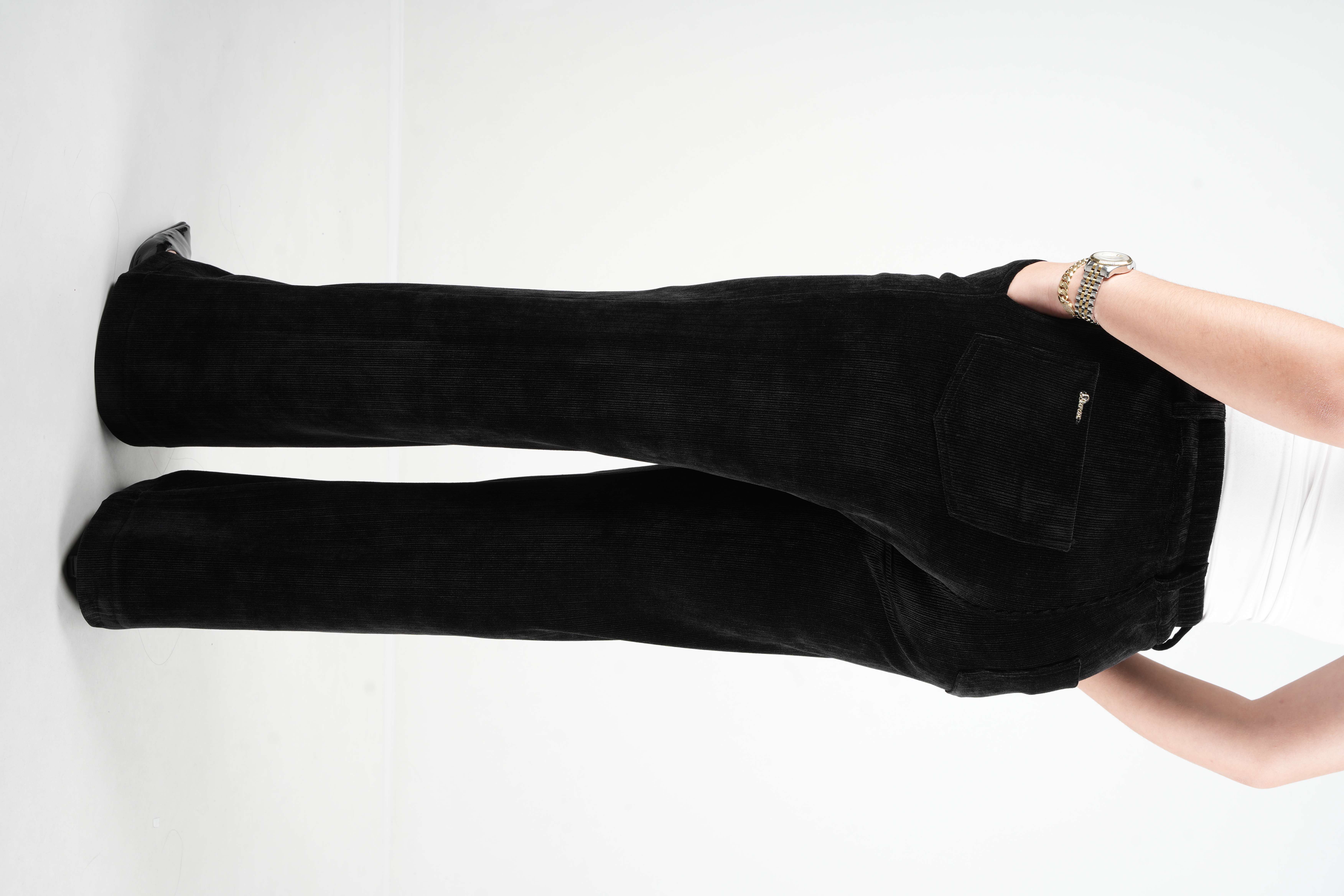 Velvet - İthal Kadife Bol Paça Pantolon 9371