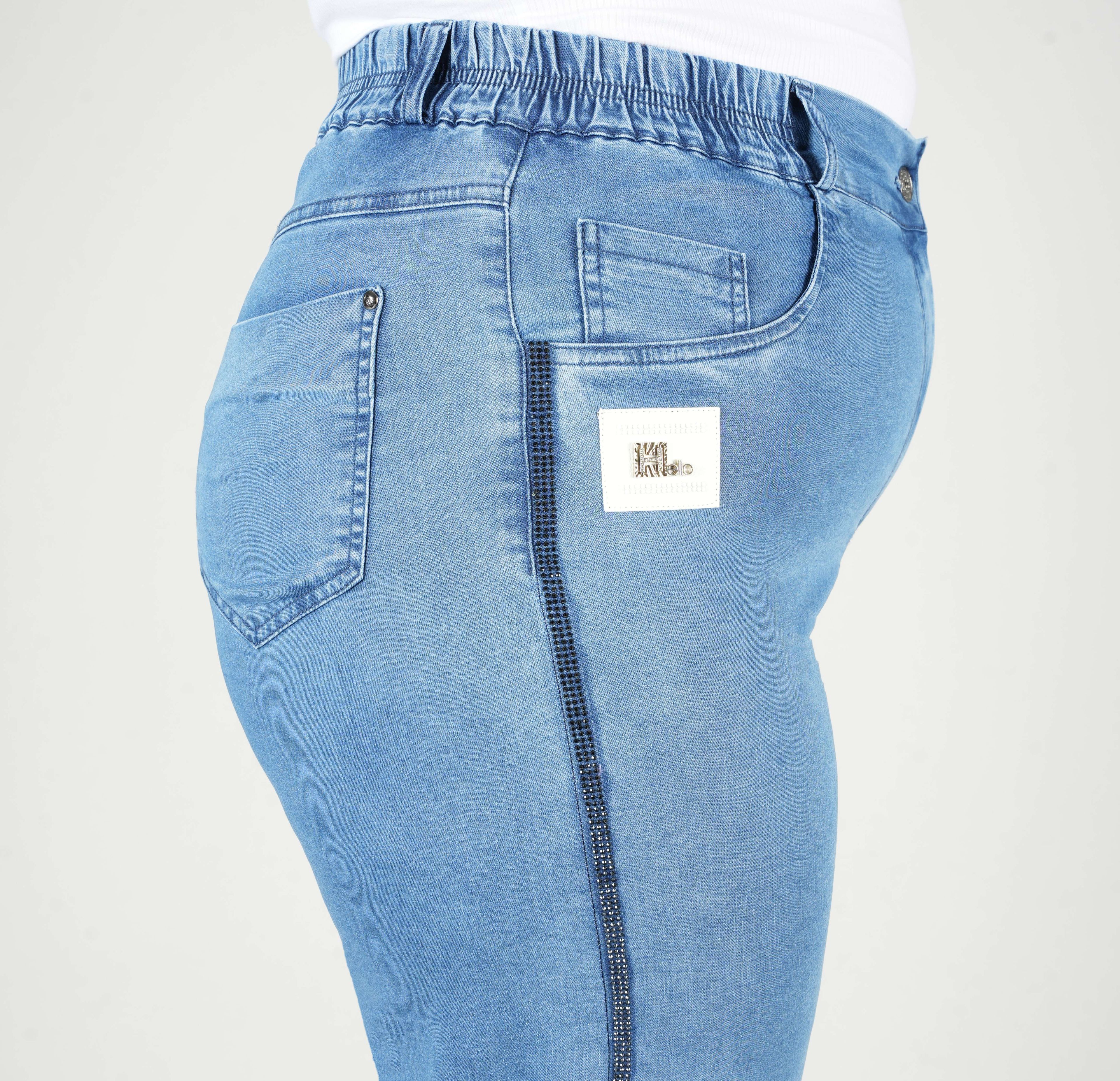 Aria - Taş Şerit Detaylı Kot Pantolon 9247