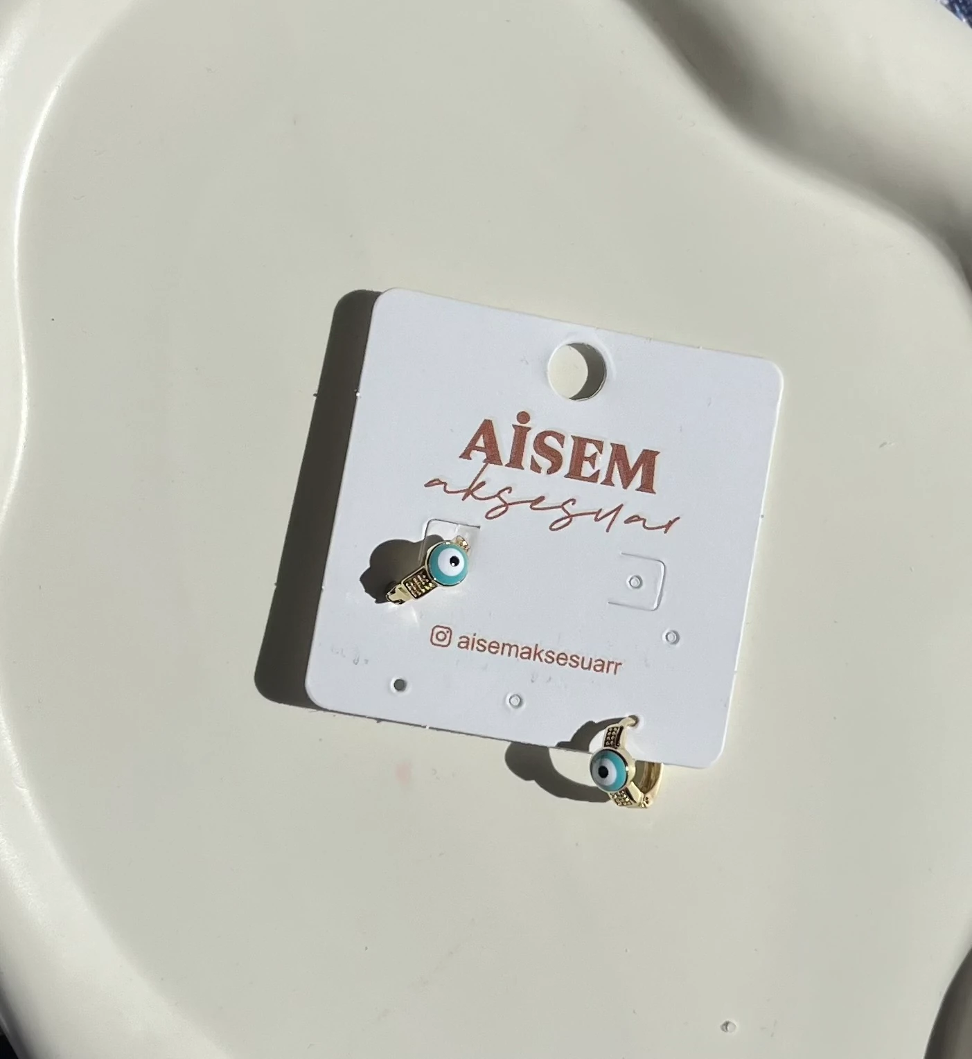 nazar boncuklu vip  çoçuk küpesi