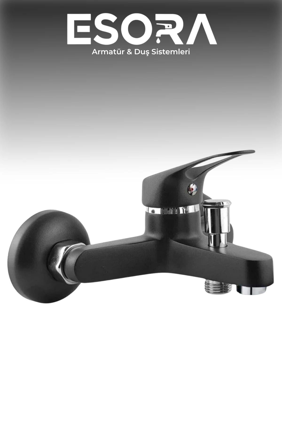 Siyah Krom Mix Banyo Bataryası