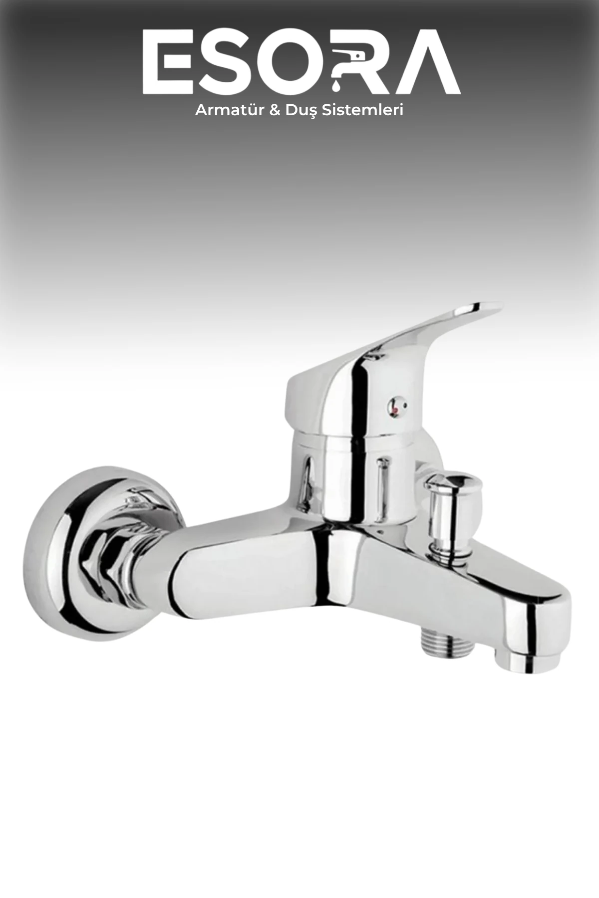 Krom Banyo Bataryası Siyah Duş Başlığı, Hortumu ve Mafsal Set