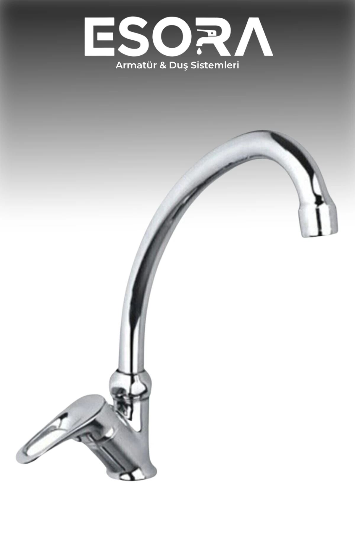 Krom Mermerden Tek Su Çıkışlı Lavabo Bataryası