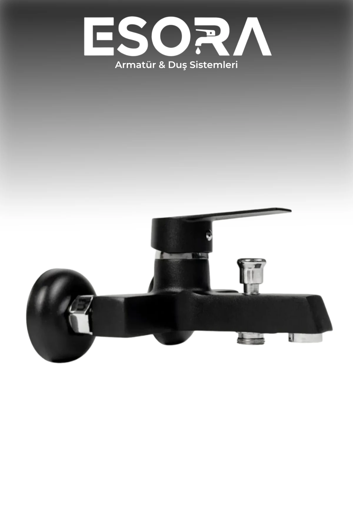 Lüx Siyah Kare Banyo Bataryası Ağır Gövde 2 Yıl Garantili