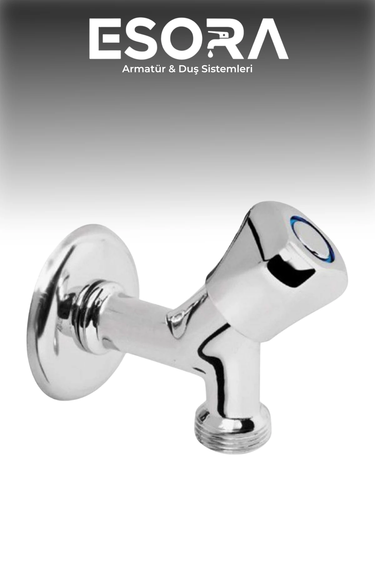 Krom Pirinç Volonlu Çamaşır Musluğu