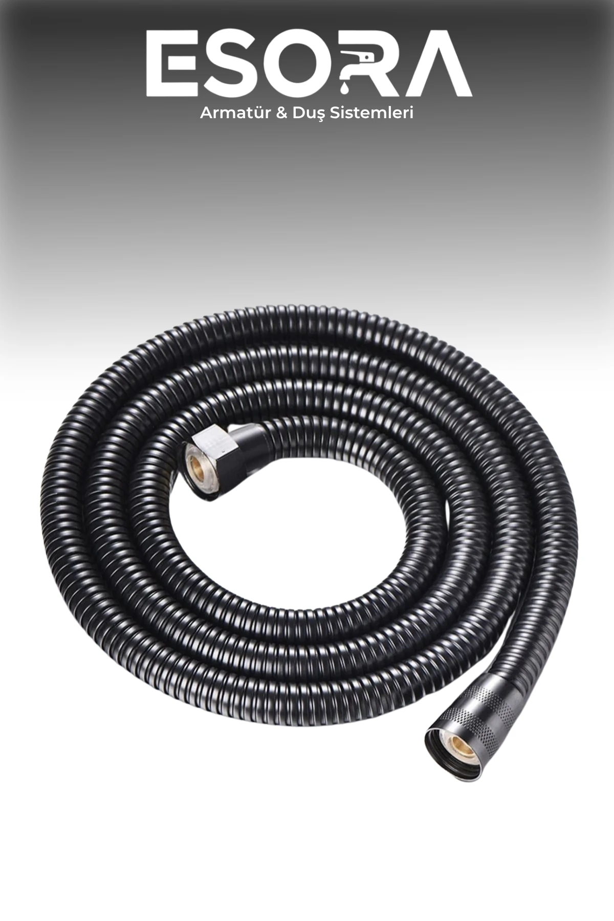 Siyah 150cm Duş Hortumu