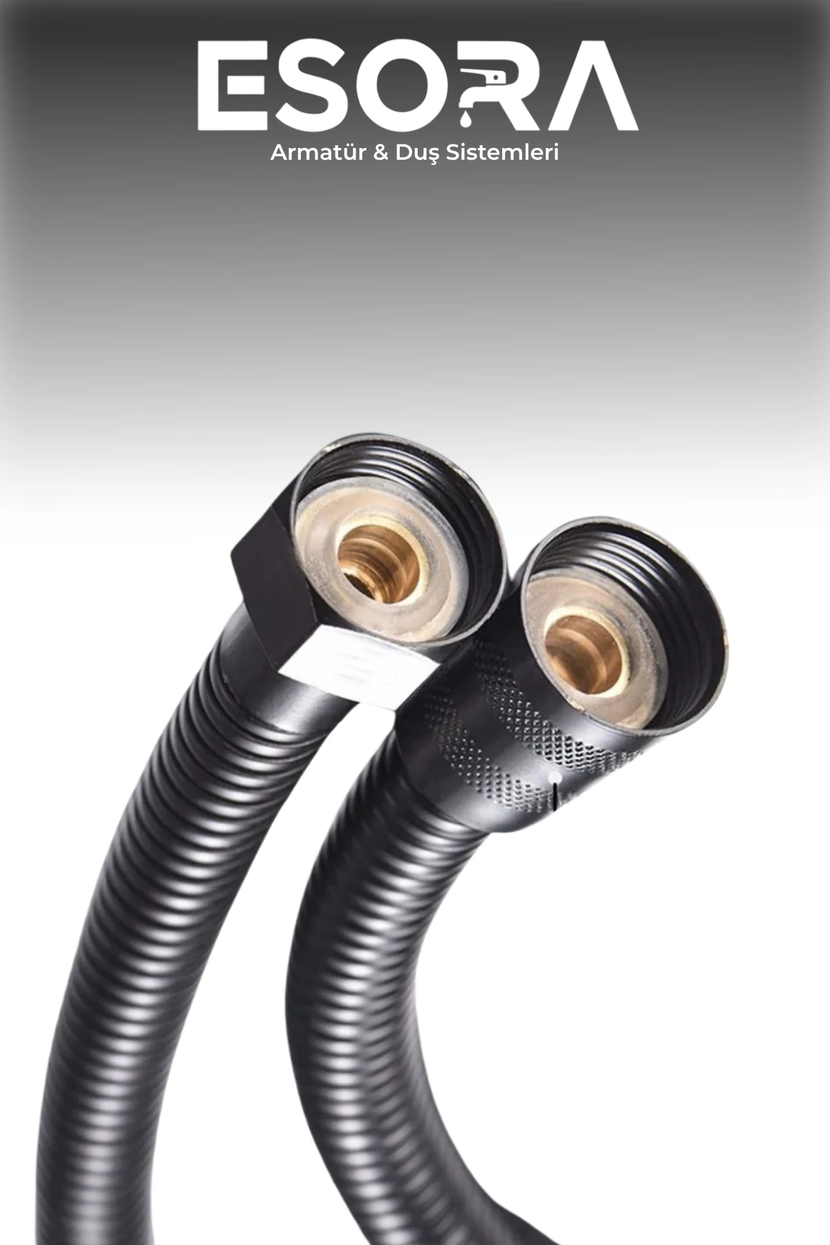 Siyah 150cm Duş Hortumu