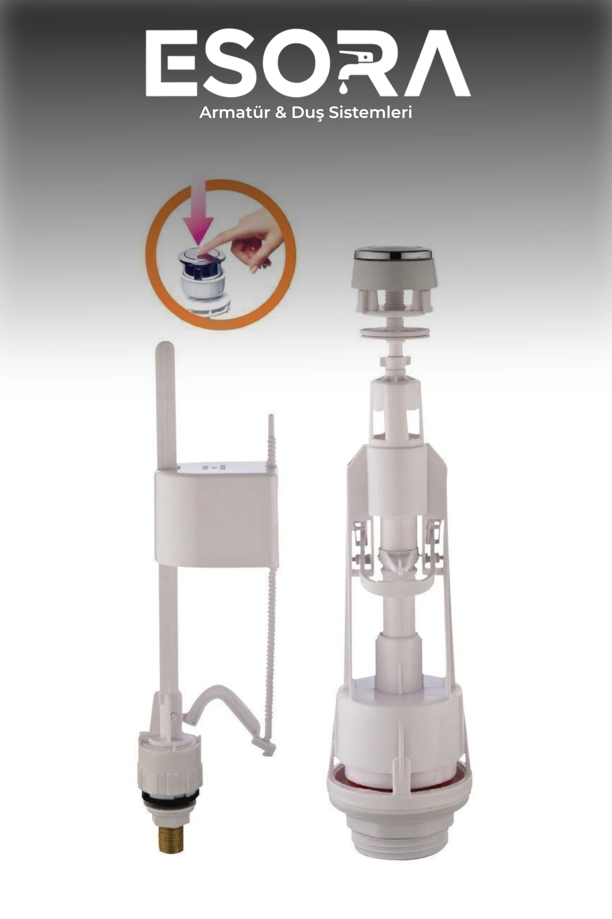 Gold Basmalı Klozet Rezervuar Iç Takım