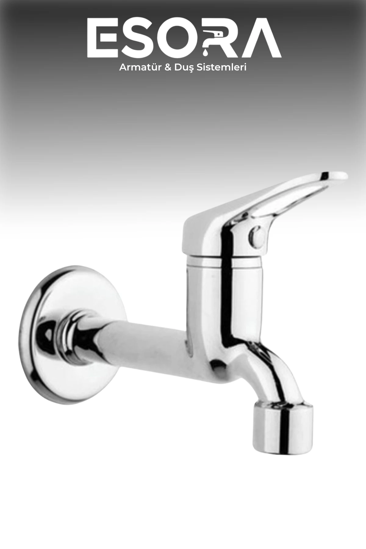 Krom Mix Musluk Aç Kapa Lavabo WC Tuvalet Bahçe Musluğu Krom Aç Kapa Garantili