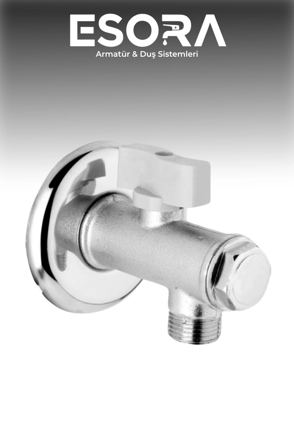 Krom Lüx 2 Adet Filtreli Taharet Musluğu + 2 Adet Flex Bağlantı Hortumu