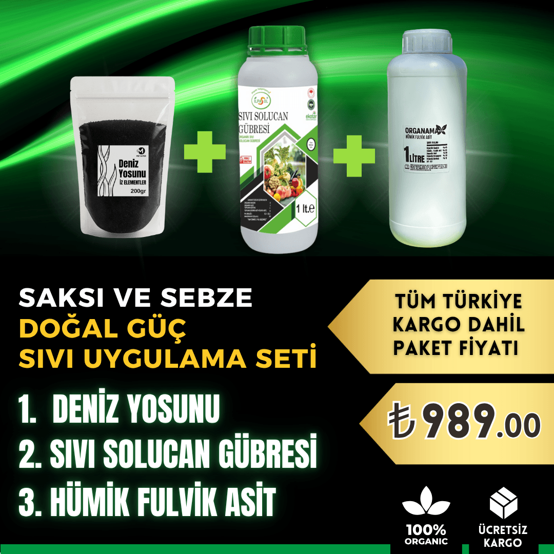 Doğal Güç Sıvı Uygulama Seti (Saksı ve Sebze için)