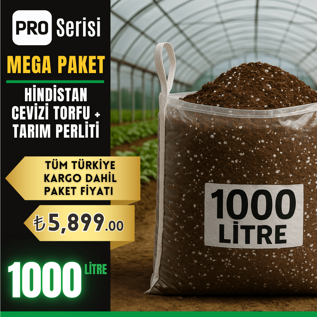 Mega Yetiştirme Paketi – 1000 Litre Cocopeat + Tarım Perliti