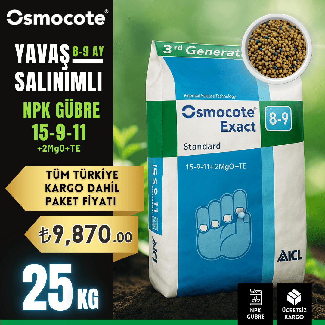 Osmocote® Exact Standard 8-9M Kontrollü Salınımlı Gübre