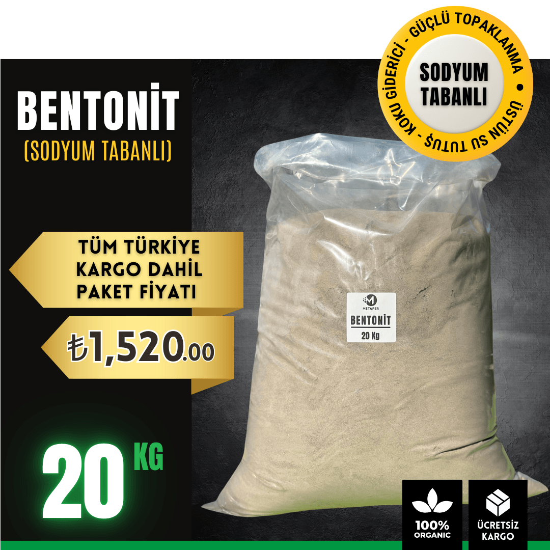 Bentonit Toz Kil (Sodyum) 20Kg