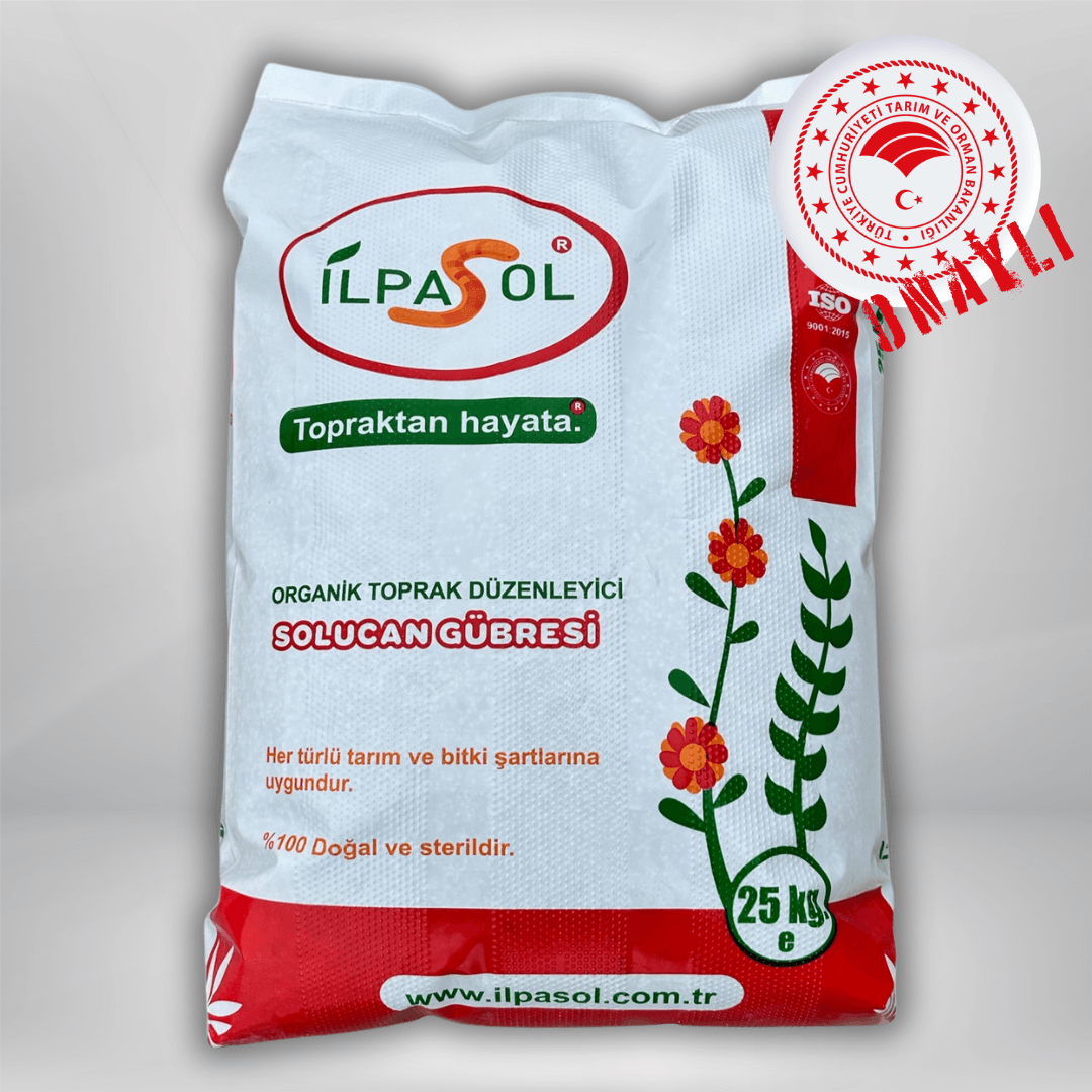 İlpasol® Organik %100 Solucan Gübresi – 25 Kg