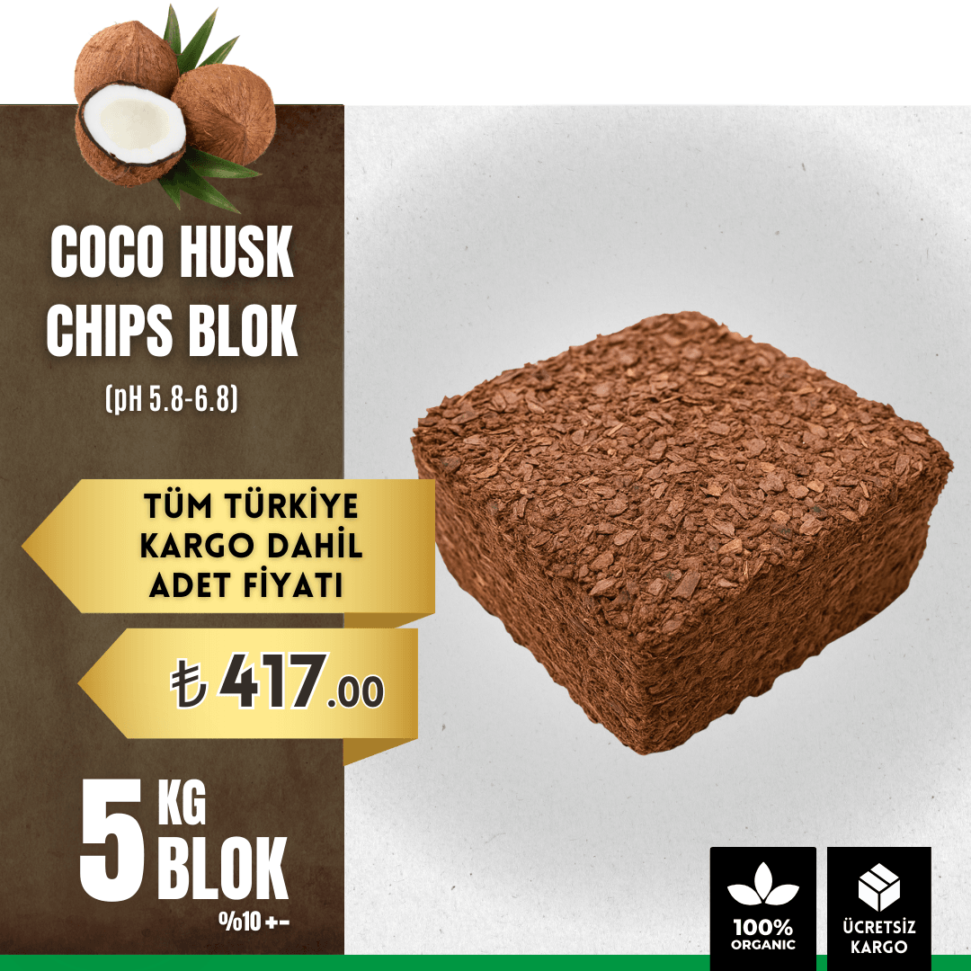 Coco Husk Chips Blok 5 Kg