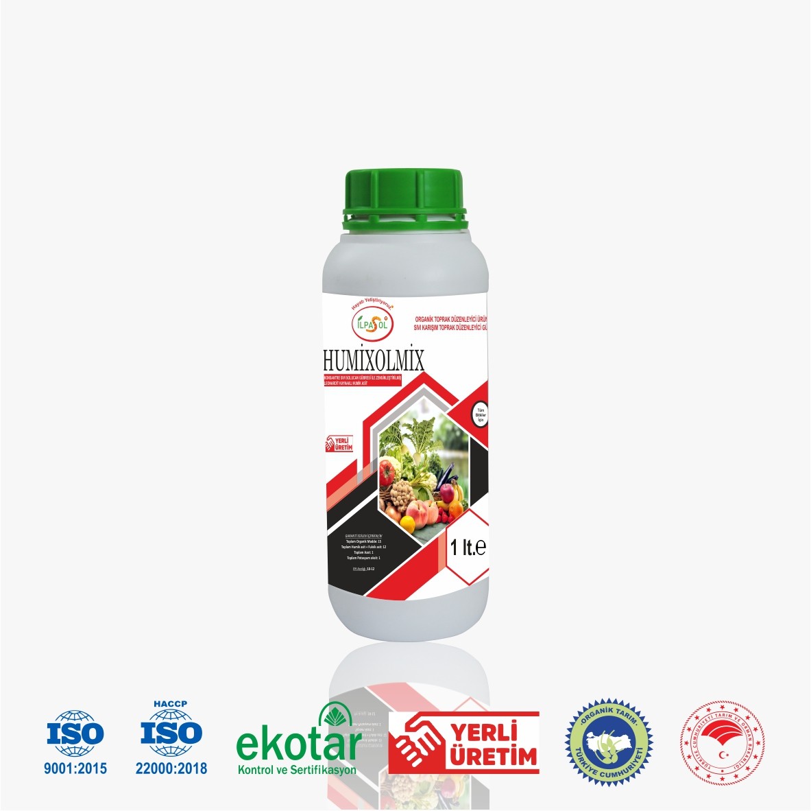 İlpasol Humixolmix Hümik Fulvik Asit + Sıvı Solucan Gübresi - 1 Litre