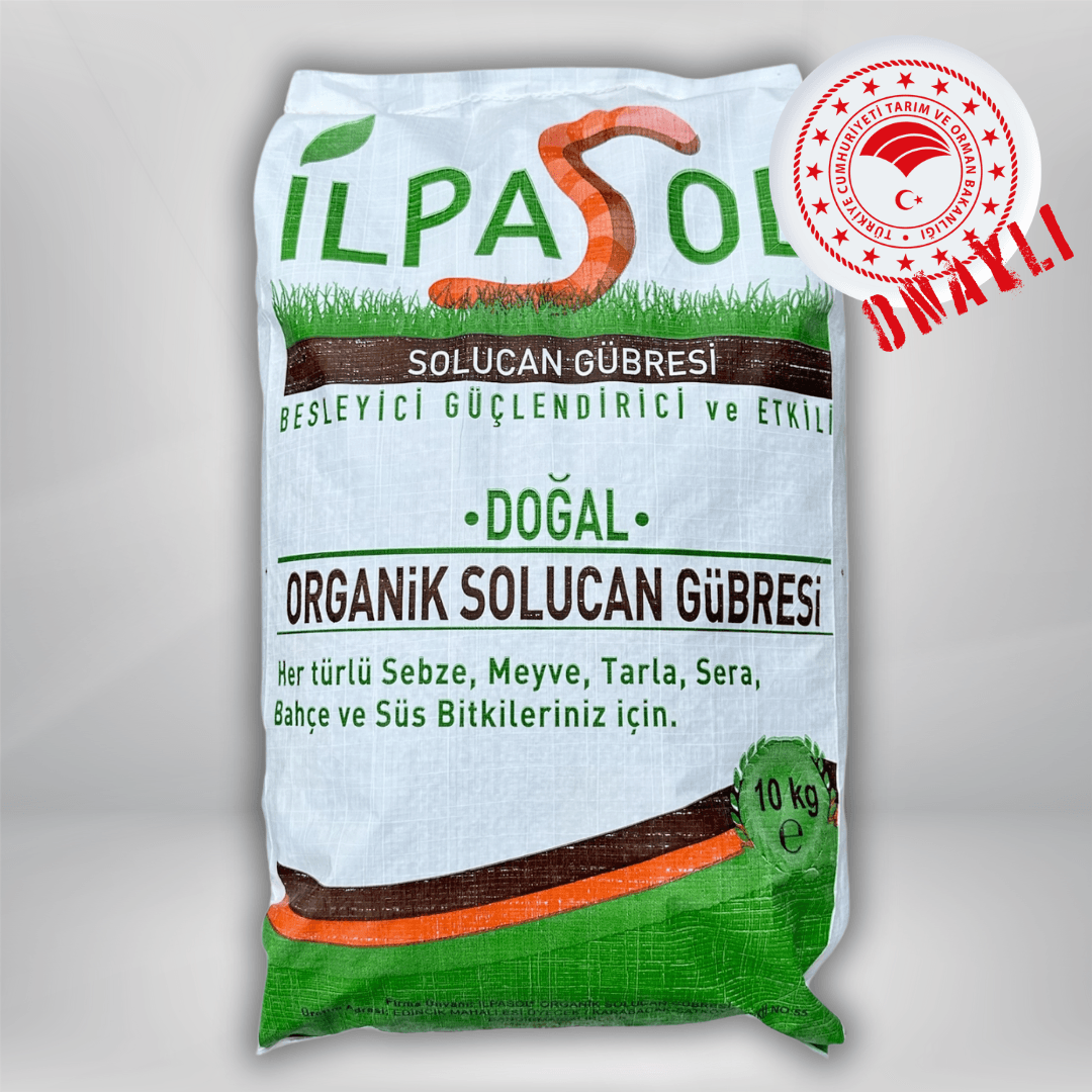 İlpasol® Organik %100 Solucan Gübresi – 10 Kg