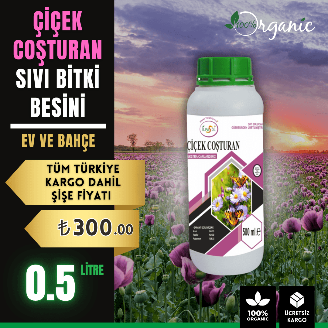 İlpasol Organik Çiçek Coşturan Bitki Besini – 500 ml