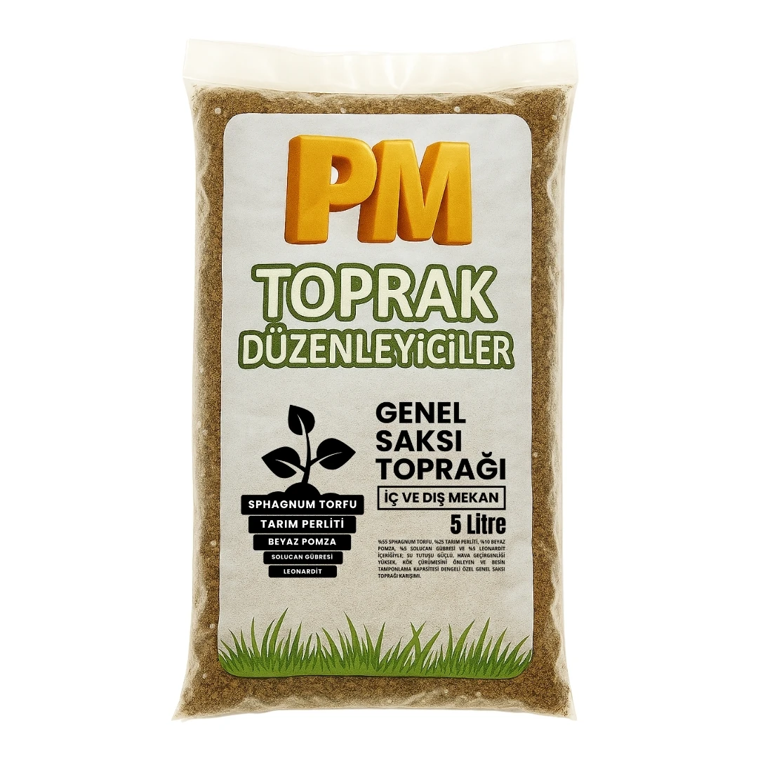 Genel Saksı Toprağı – İç ve Dış Mekan Bitkileri için Doğal Karışım