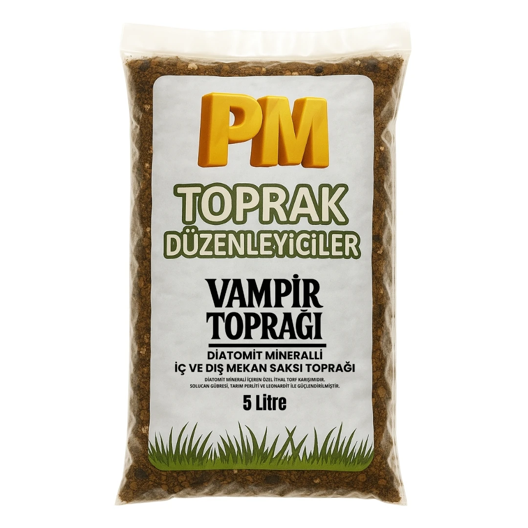 Vampir Saksı Toprağı – Diatomitli Haşere Önleyici Toprak